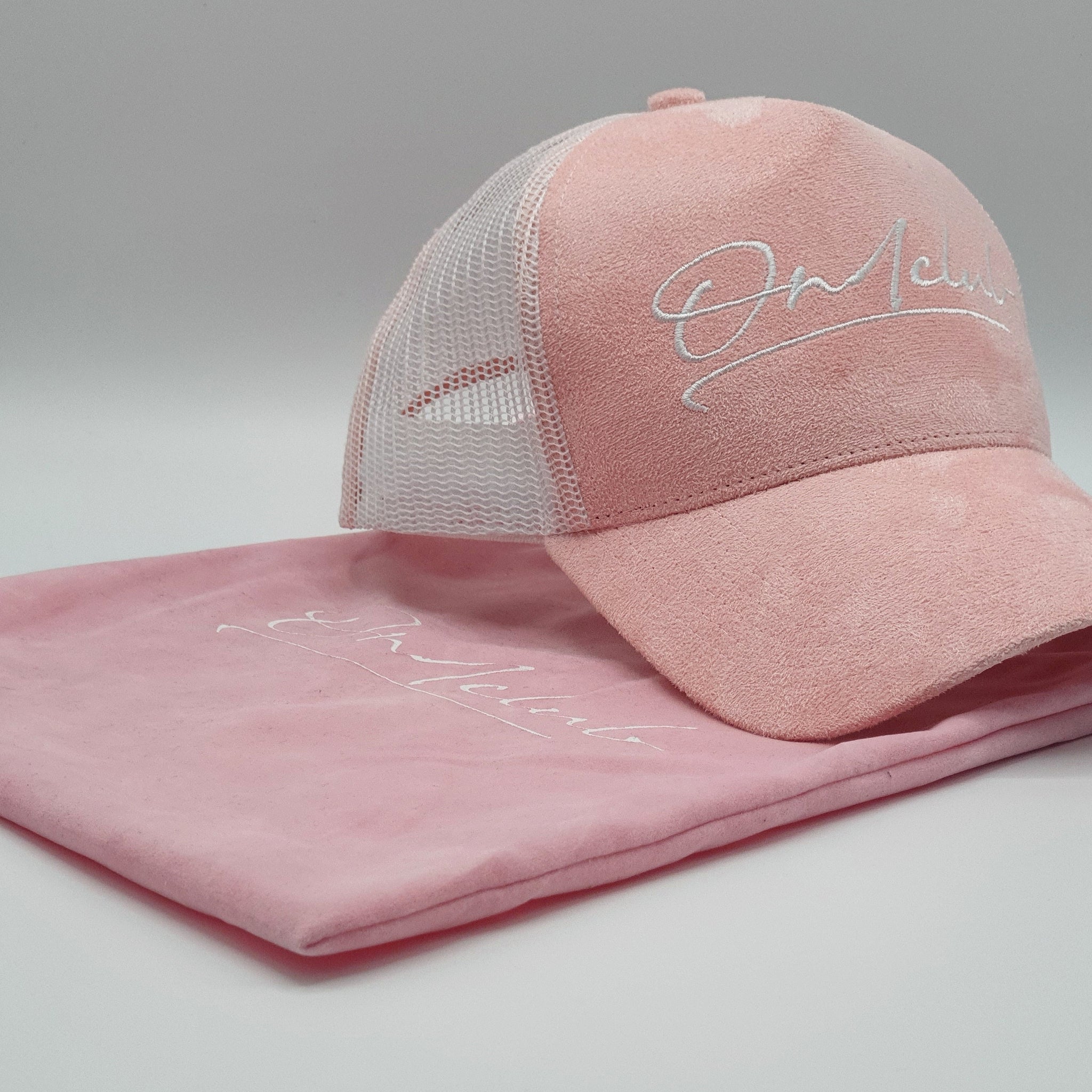 Pink Suede Trucker Cap ON1CLUB