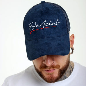 Original Signature Blue Suede Trucker Cap