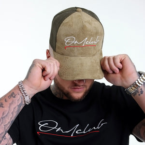 Original Signature Khaki Suede Trucker Cap