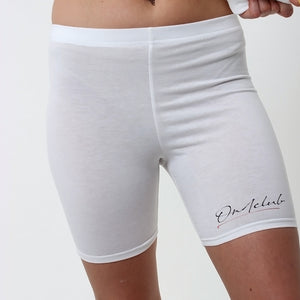 Signature White Shorts