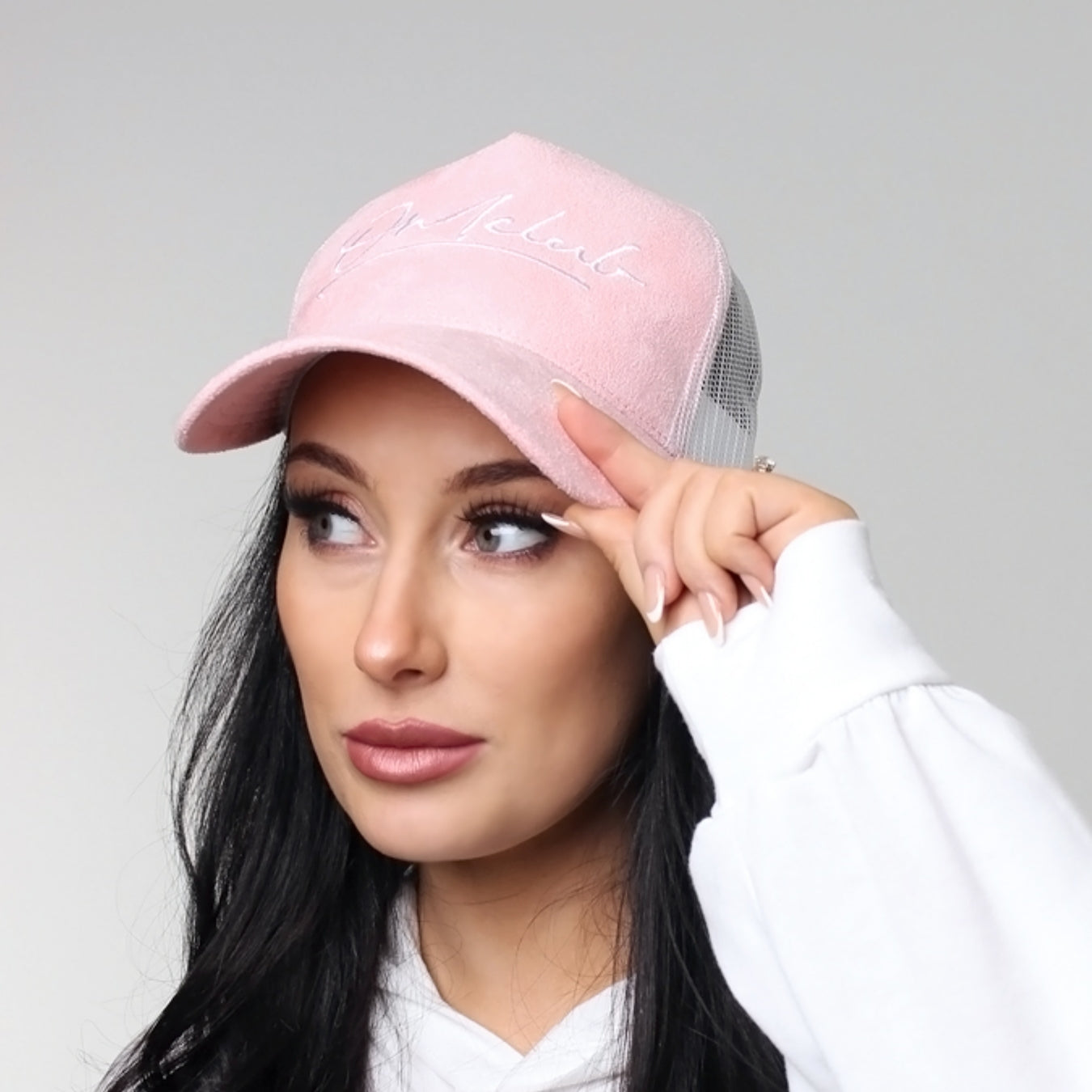 Suede trucker cap online