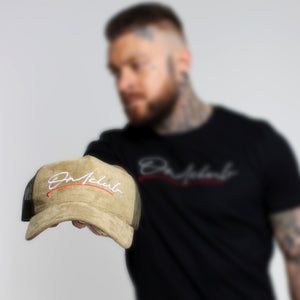 Original Signature Khaki Suede Trucker Cap